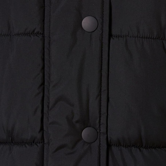 NWT Heavyweight Long Sleeve Hooded Puffer Coat S Burgundy - Picture 5 of 6